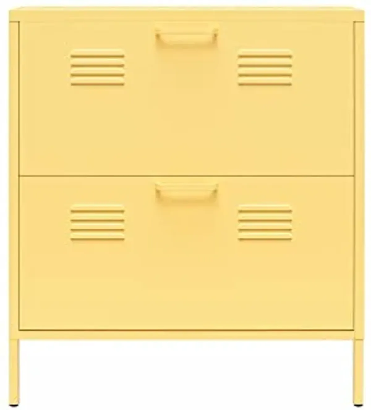 Novogratz Cache 2 Door Shoe Storage, Yellow