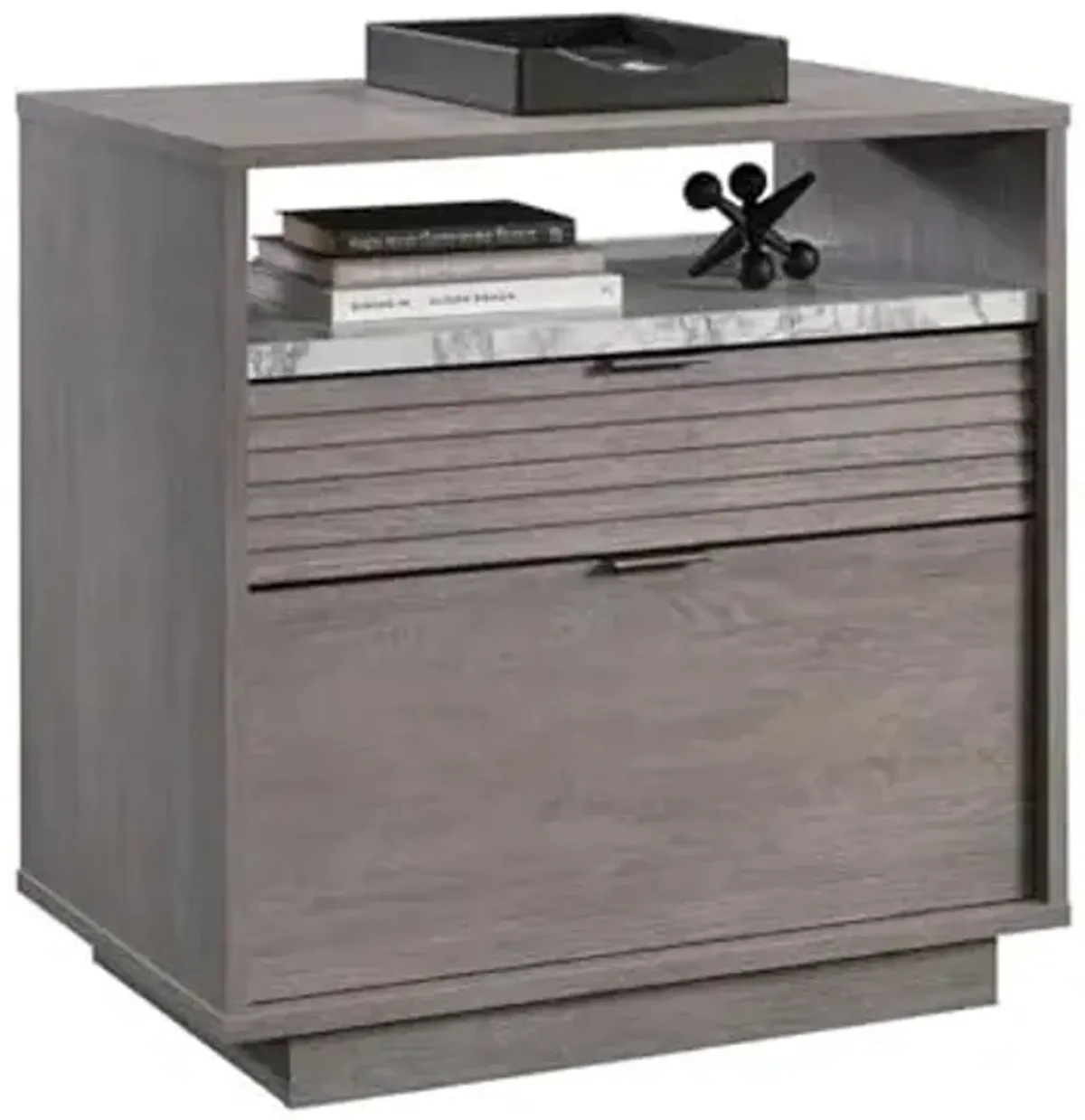 Sauder East Rock Engineered Wood 2-Drawers Lateral File in Ashen Oak