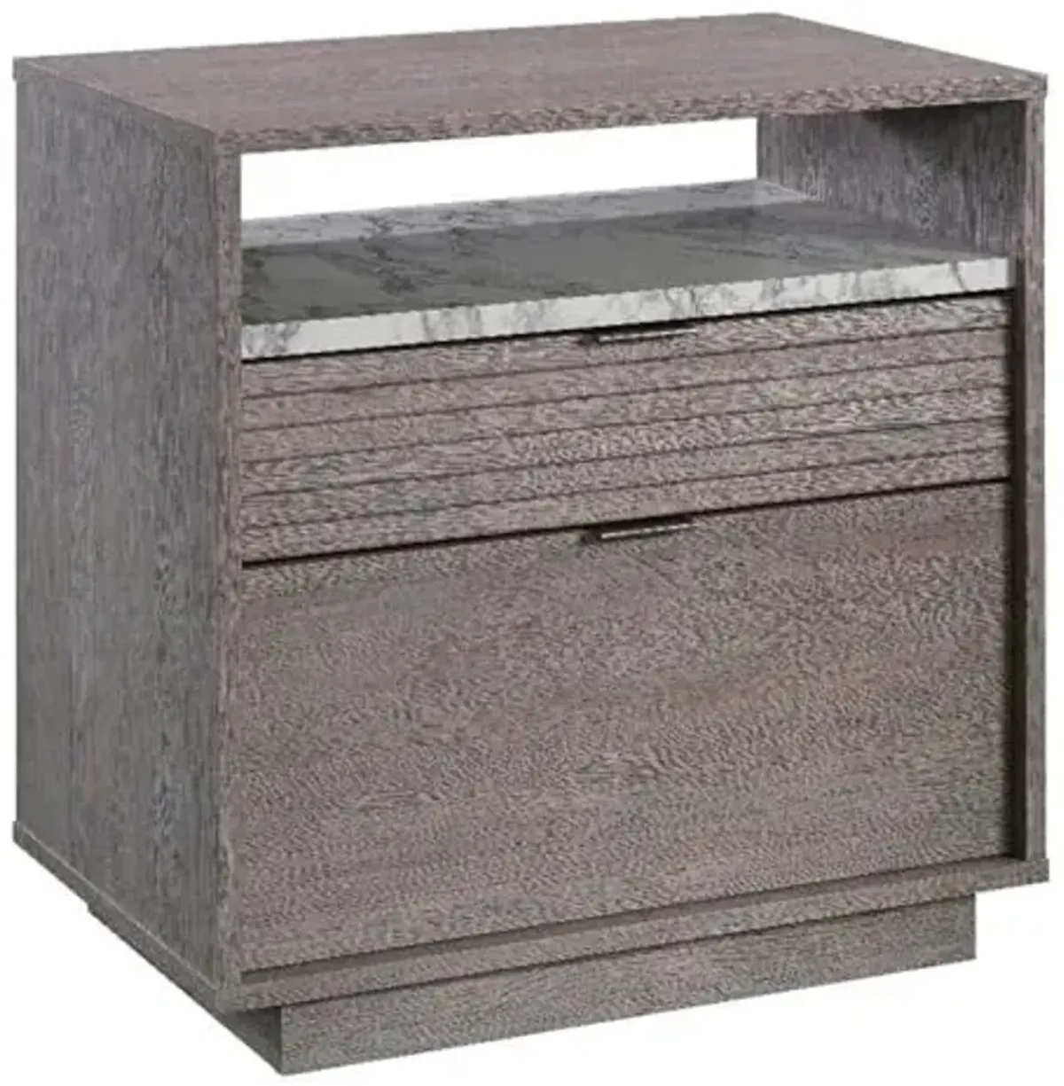 Sauder East Rock Engineered Wood 2-Drawers Lateral File in Ashen Oak