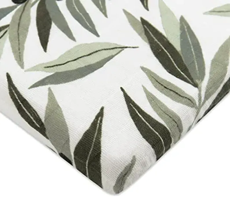 Babyletto Muslin Baby Bassinet Sheets for Girls & Boys - GOTS Certified Breathable Organic Cotton Cover, 360° Fitted, Soft & Gentle Rectangle Bedside Bassinet Sheets - Olive Branches