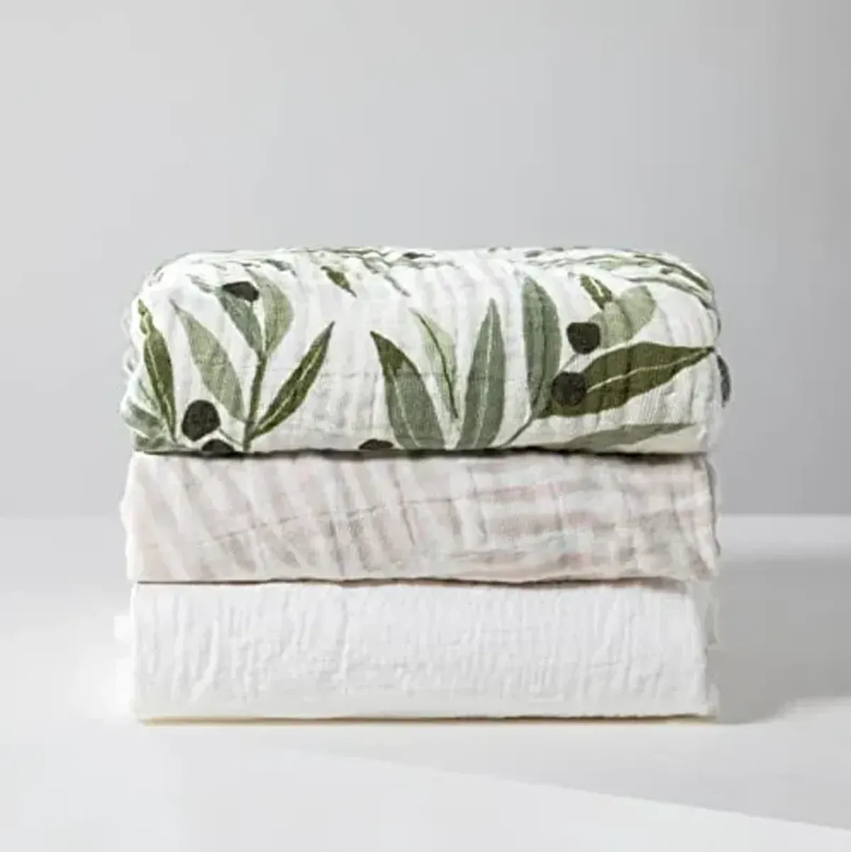 Babyletto 100% Organic Cotton Mini Crib Sheet, GOTS-Certified, Fitted 360°, Ultra-Soft and Breathable Muslin - Oat Stripe