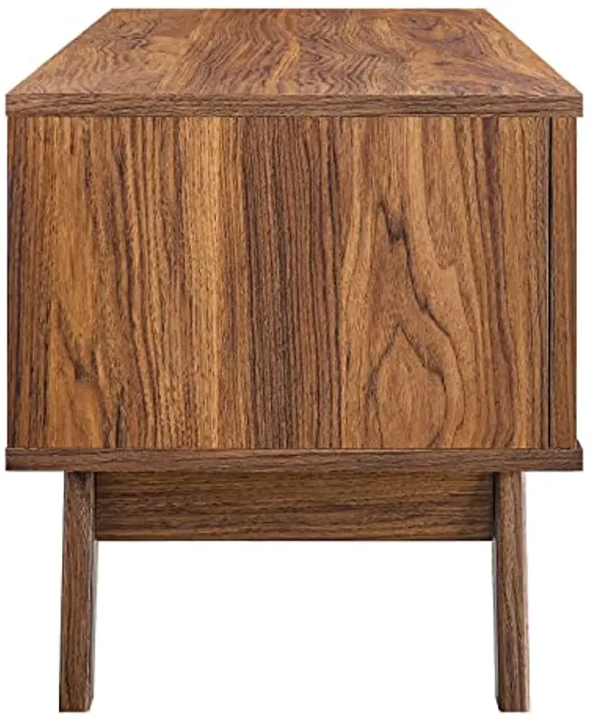 Modway Soma 47" Rattan TV Stand in Walnut