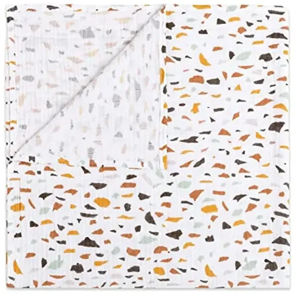 babyletto 100% Organic Cotton Swaddle, GOTS-Certified, Ultra-Soft and Breathable Muslin - Terrazzo
