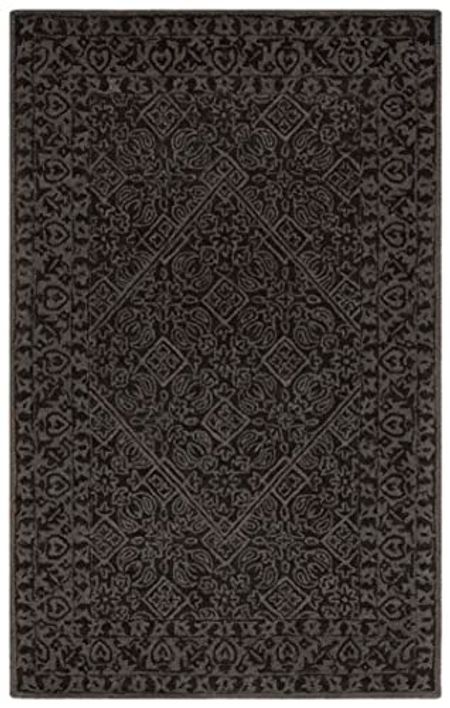 Safavieh Dip Dye Collection 8' x 10' Dark Grey DDY151H Handmade Wool Area Rug