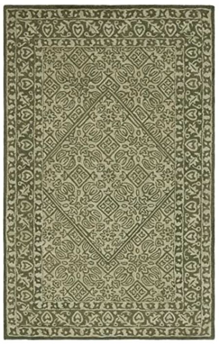 Safavieh Dip Dye Collection 4' x 6' Green DDY151Y Handmade Wool Area Rug