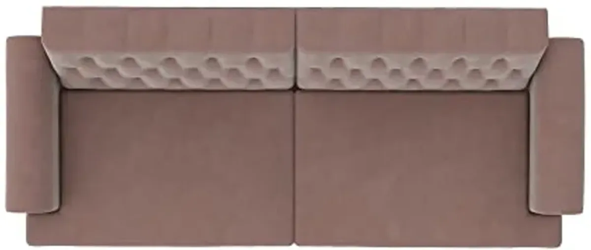 Novogratz Cassidy Upholstered Futon, Blush Velvet