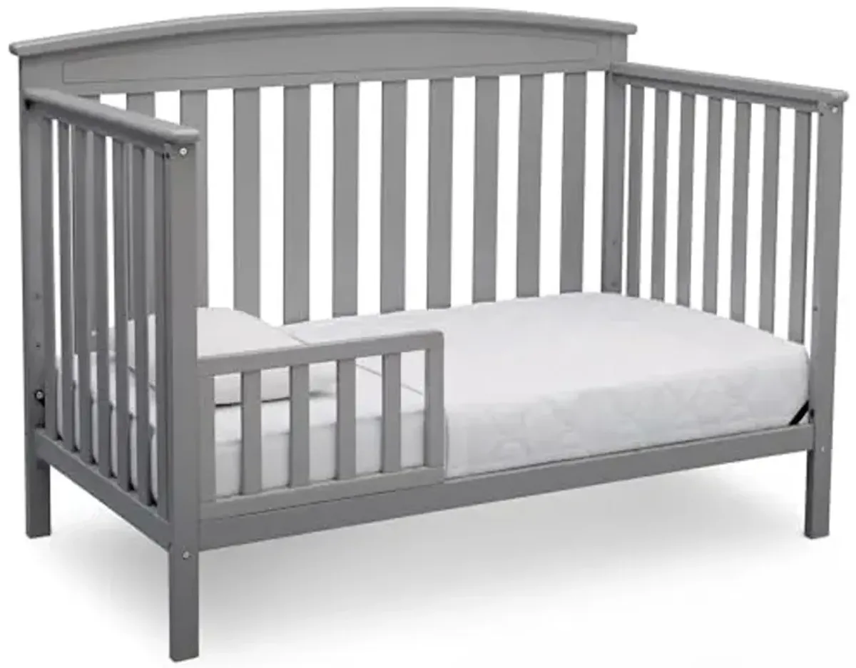 Delta Children Gateway 4-in-1 Convertible Crib - Greenguard Gold Certified, Grey