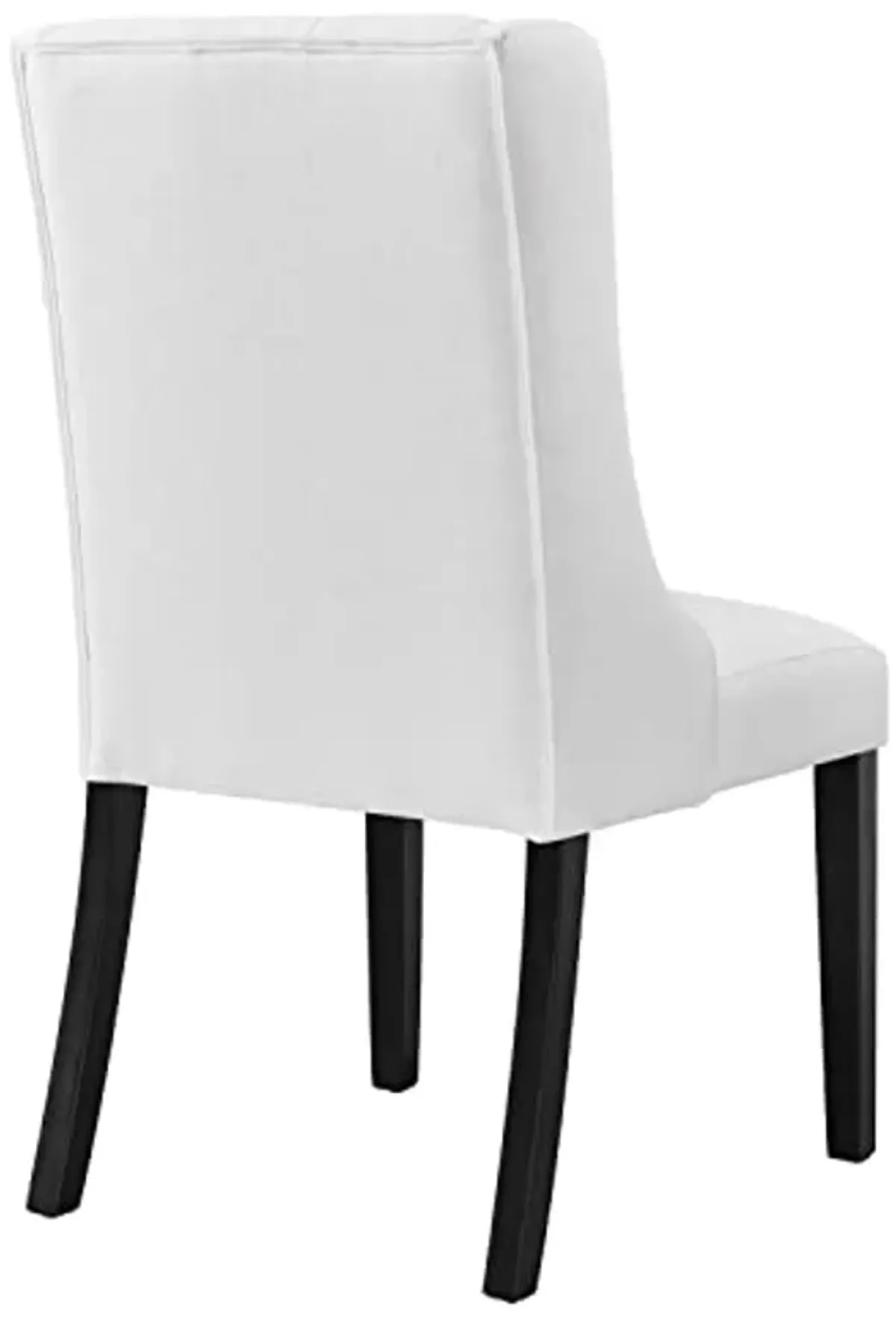 Modway Baronet Button Tufted Fabric, One Dining Chair, White