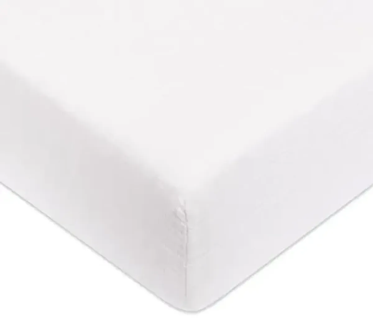 babyletto 100% Organic Cotton Crib Sheet, GOTS-Certified, Fitted 360°, Ultra-Soft and Breathable Muslin - Plain White