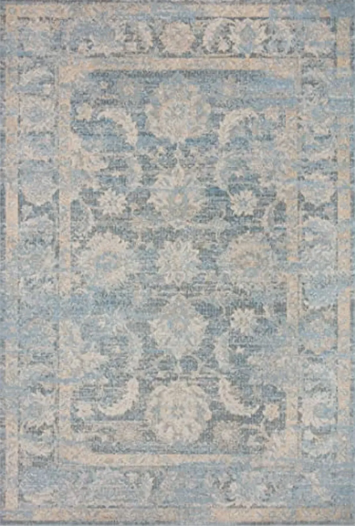 Loloi Odette Collection 11'-2" x 15'-7" Area Rug in Sky/Beige - Designer Long Runner Rug, Neutral Runner Rug for Hallways & Entryways, High-Traffic Area Rug