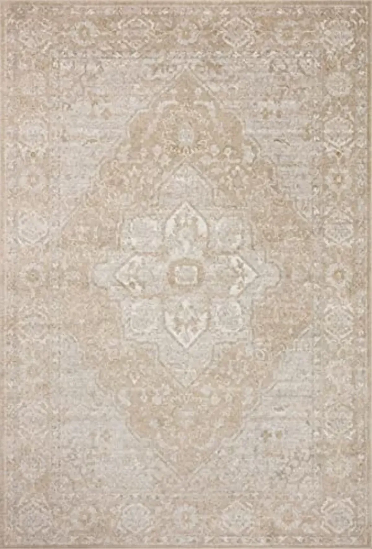 Loloi Odette Collection 2'-7" x 8'-0" Runner Rug in Beige/Silver - Designer Long Runner Rug, Neutral Runner Rug for Hallways & Entryways, High-Traffic Area Rug