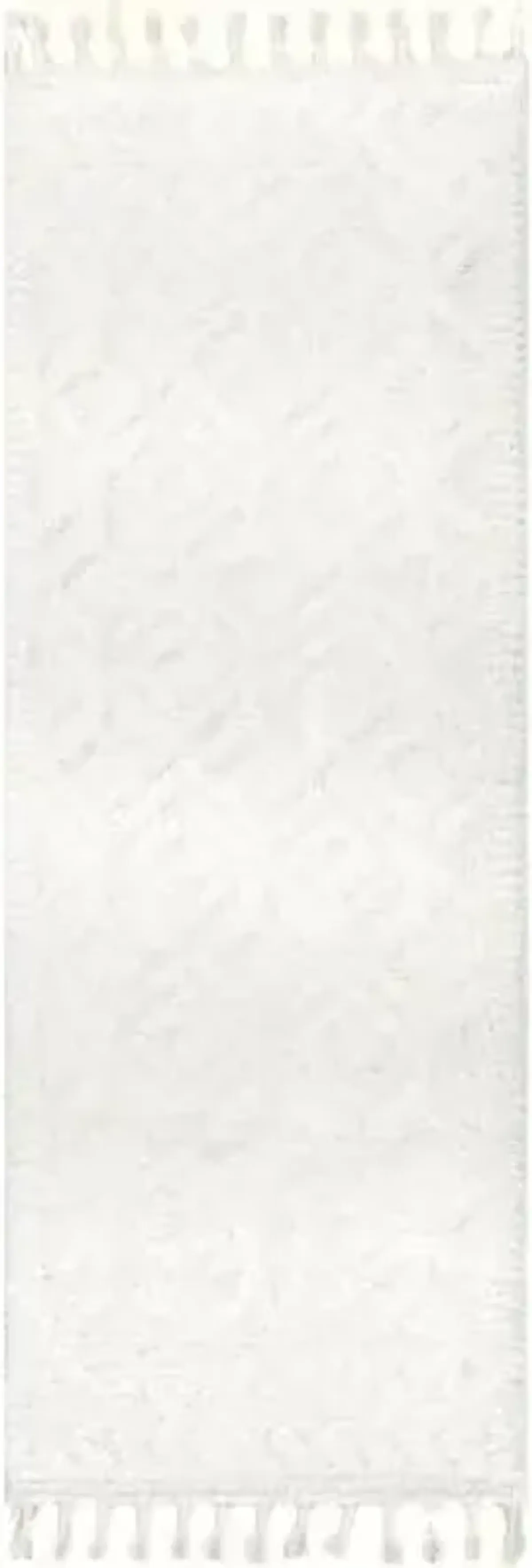 nuLOOM Akia Cream/Ivory, 2'8" x 8', Geometric Lattice, Tasseled, Soft and Textured, High Traffic, Stain Resistant, Durable Runner for Bedroom, Living Room, Dining Space, Den, Foyer, Entryway