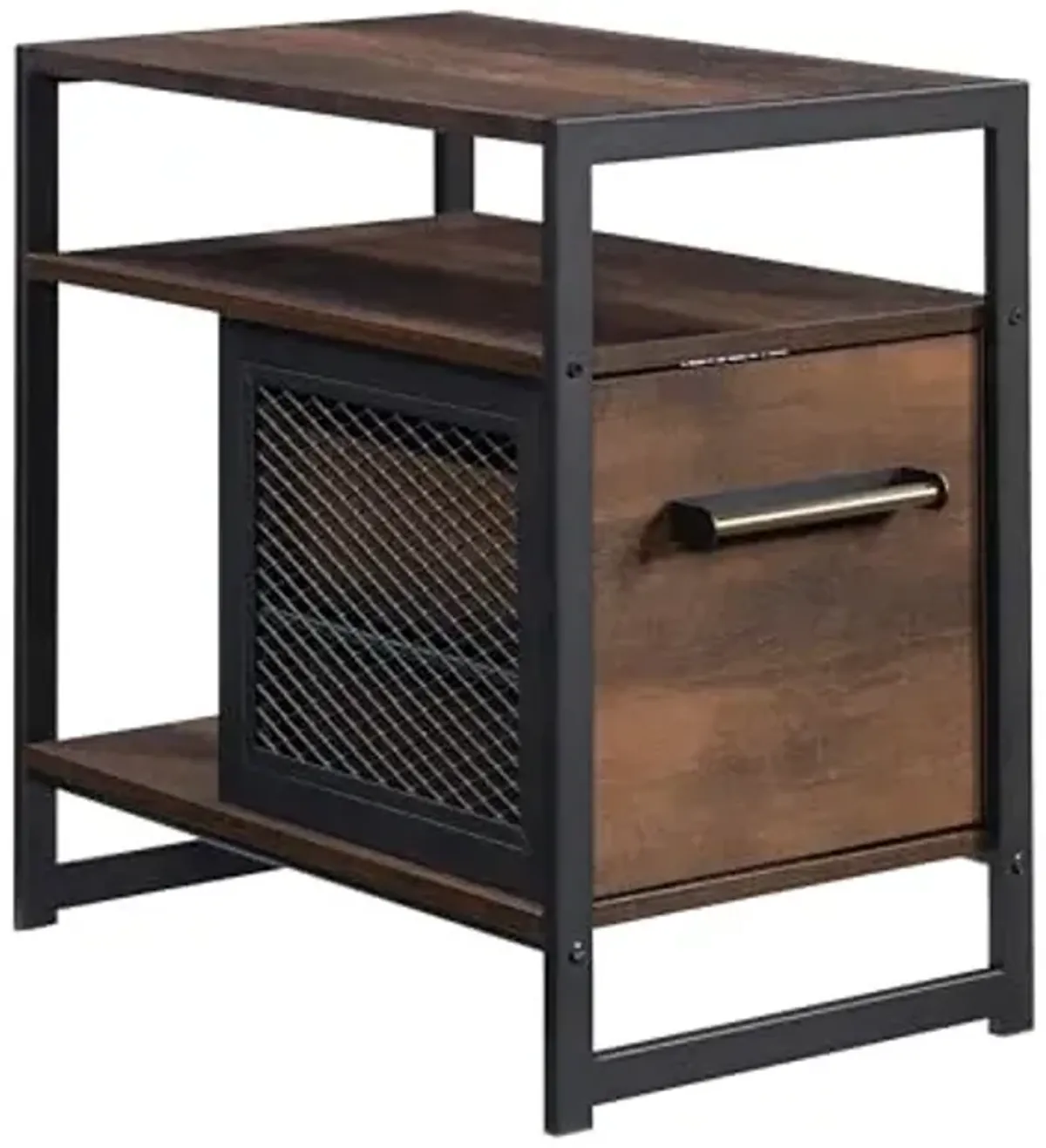 Sauder Briarbrook Small Side Table with Drawer, Barrel Oak Finish