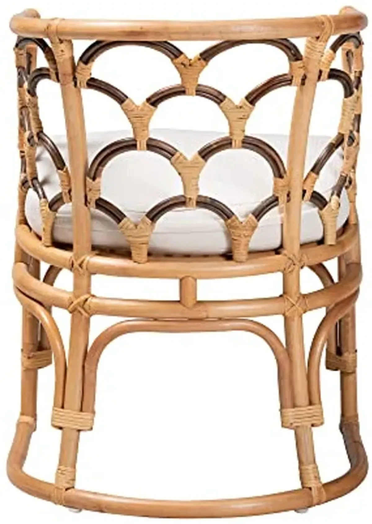 Baxton Studio Aster Natural Rattan Armchair, One Size