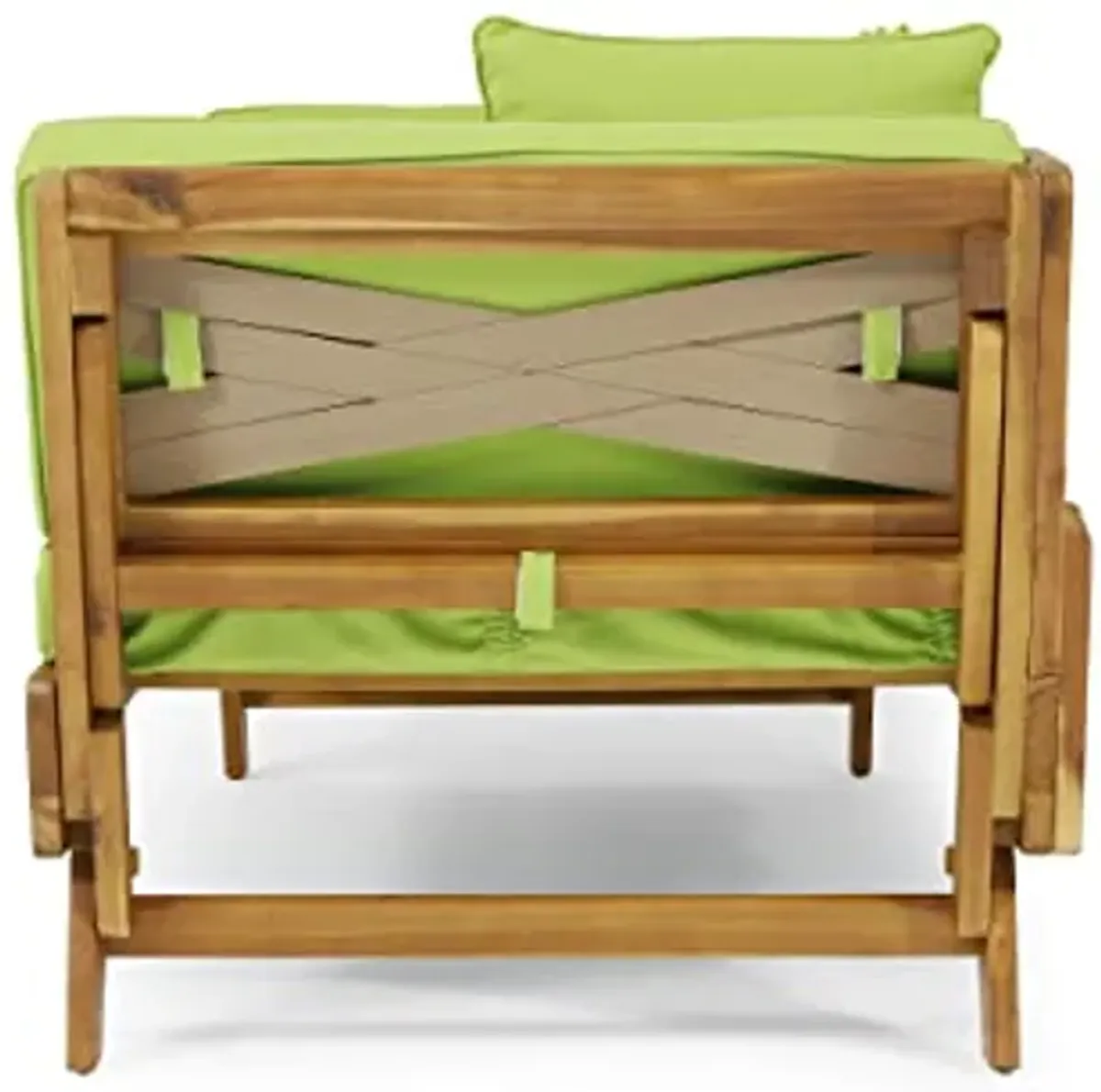 Christopher Knight Home 317017 Serene Daybed, Light Green + Teak + Khaki