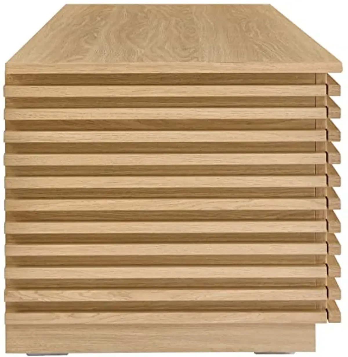 Modway Render 47" Wood Grain Storage Bench in Oak