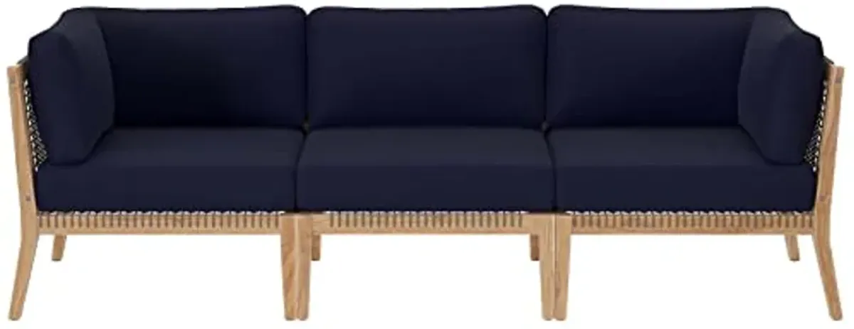 Modway Clearwater Sofas, Gray Navy