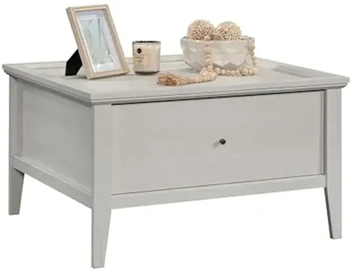 Sauder Larkin Ledge Coffee Table with Drawer, Glacier Oak Finish