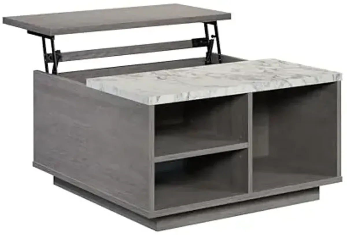 Sauder East Rock Modern Lift-Top Coffee Table, Ashen Oak Finish