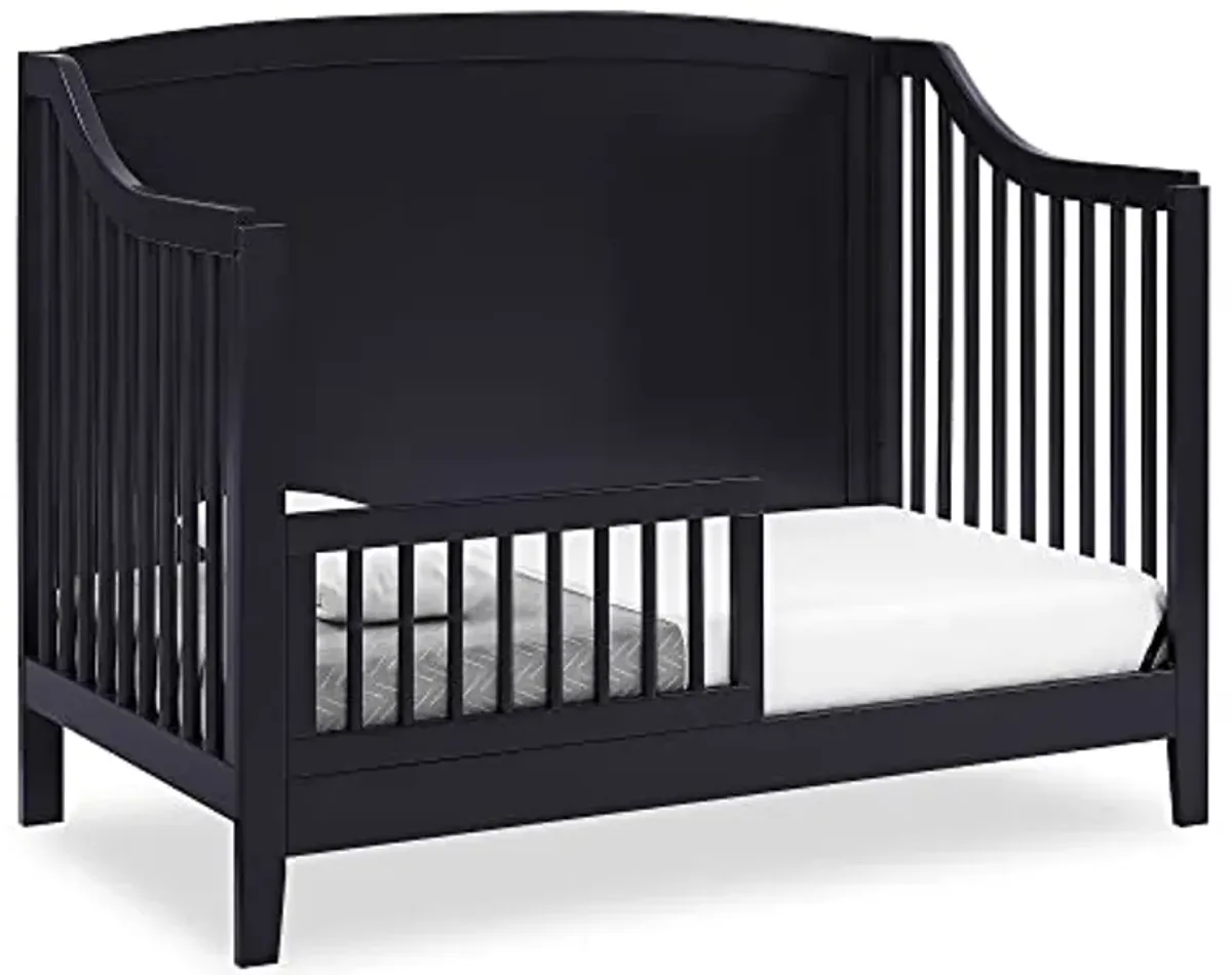 Delta Children Campbell 6-in-1 Convertible Crib - Greenguard Gold Certified, Midnight Grey