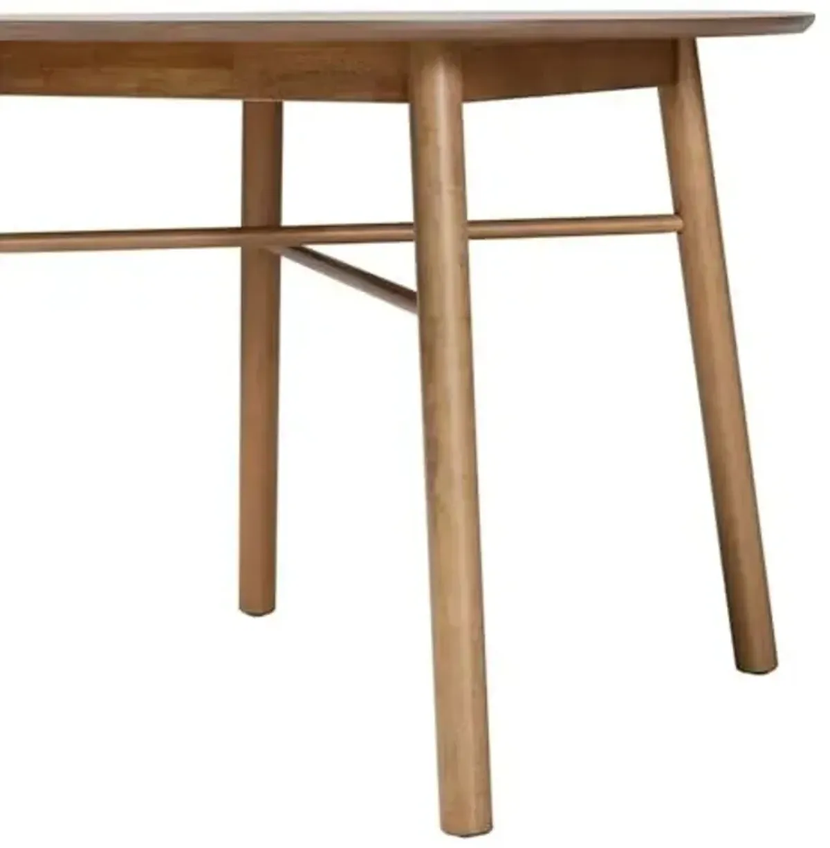 Baxton Studio Denmark French Oak Brown Finished Rubberwood Dining Table