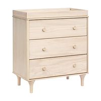 Babyletto Lolly 3-Drawer Changer Dresser with Removable Changing Tray in Washed Natural, Greenguard Gold Certified