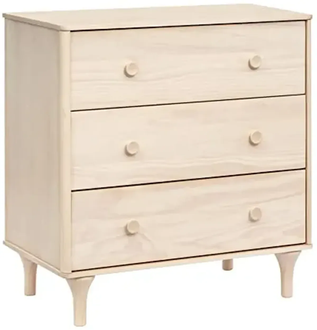 babyletto Lolly Changing Table Dresser Combo w/Removable Tray - GREENGUARD Gold Certified 3 Drawer Baby Dresser with Changing Table Top - Easy to Assemble Diaper Station for Nursery, Washed Natural