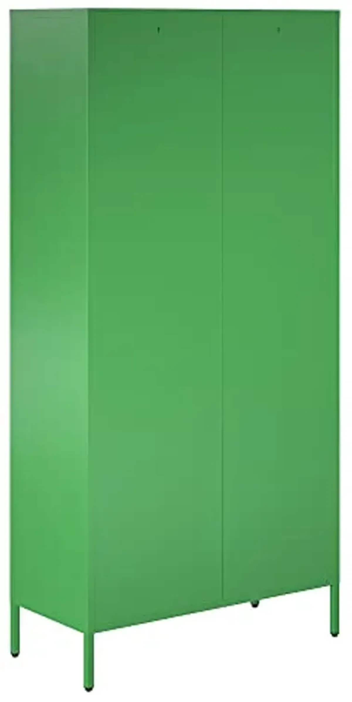 Novogratz Channing Tall 2 Door Storage Cabinet-Mesh Metal Locker, Kelly Green