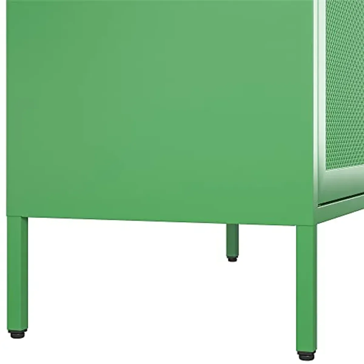 Novogratz Channing Tall 2 Door Storage Cabinet-Mesh Metal Locker, Kelly Green