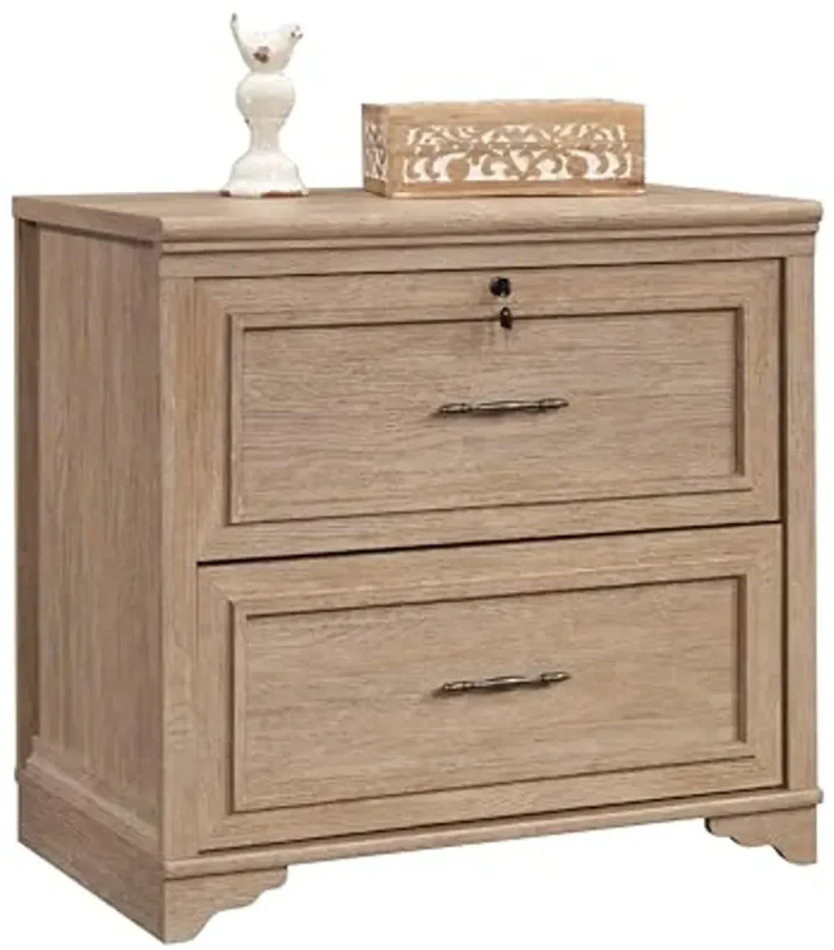 Sauder Rollingwood Lateral File, L: 31.5" x W: 20.0" x H: 29.76", Brushed Oak Finish