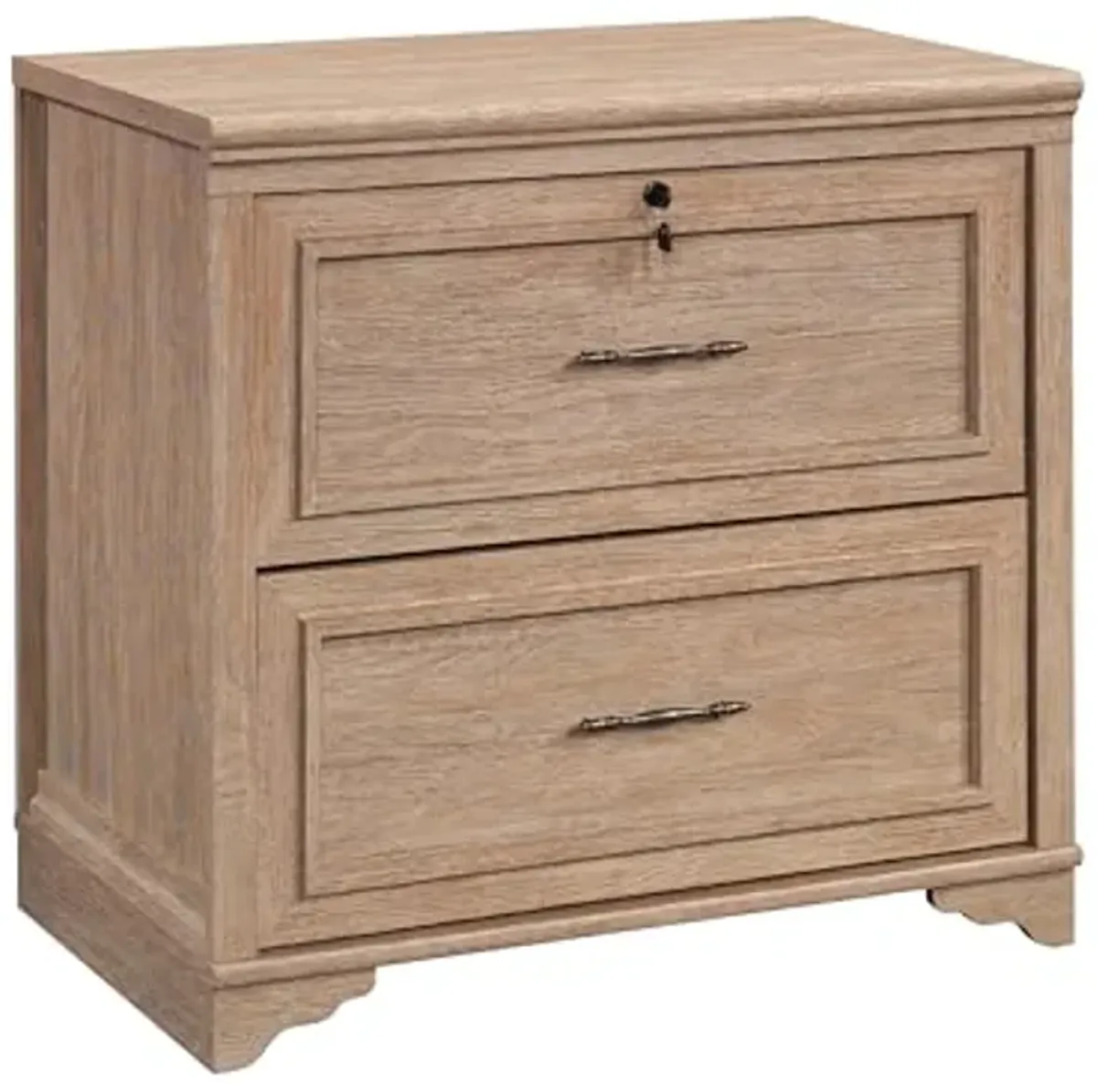 Sauder Rollingwood Lateral File, L: 31.5" x W: 20.0" x H: 29.76", Brushed Oak Finish