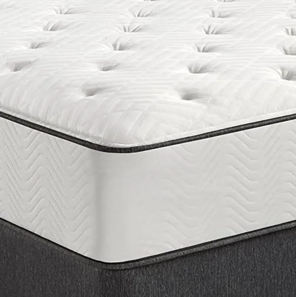 Simmons Dreamwell Collection, 13.75 Inch Americus Twin Size Traditional Mattress, Plush Feel, White, Gel Foam, Innerspring, Supportive, Cooling, CertiPUR-US Certified