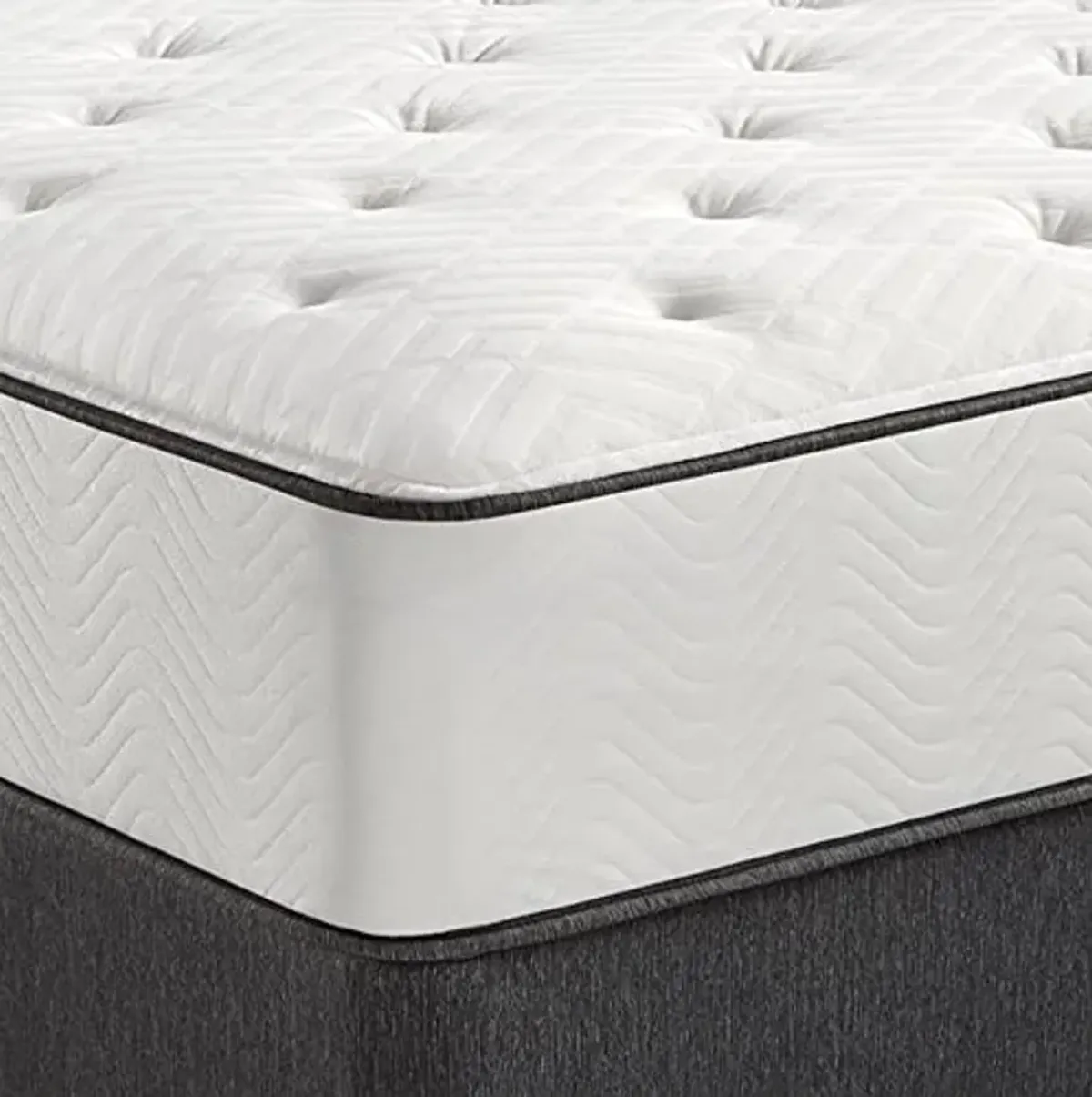 Simmons Dreamwell Collection, 13.5 Inch Americus Twin XL Size Traditional Mattress, Firm Feel, White, Gel Foam, Innerspring, Supportive, Cooling, CertiPUR-US Certified