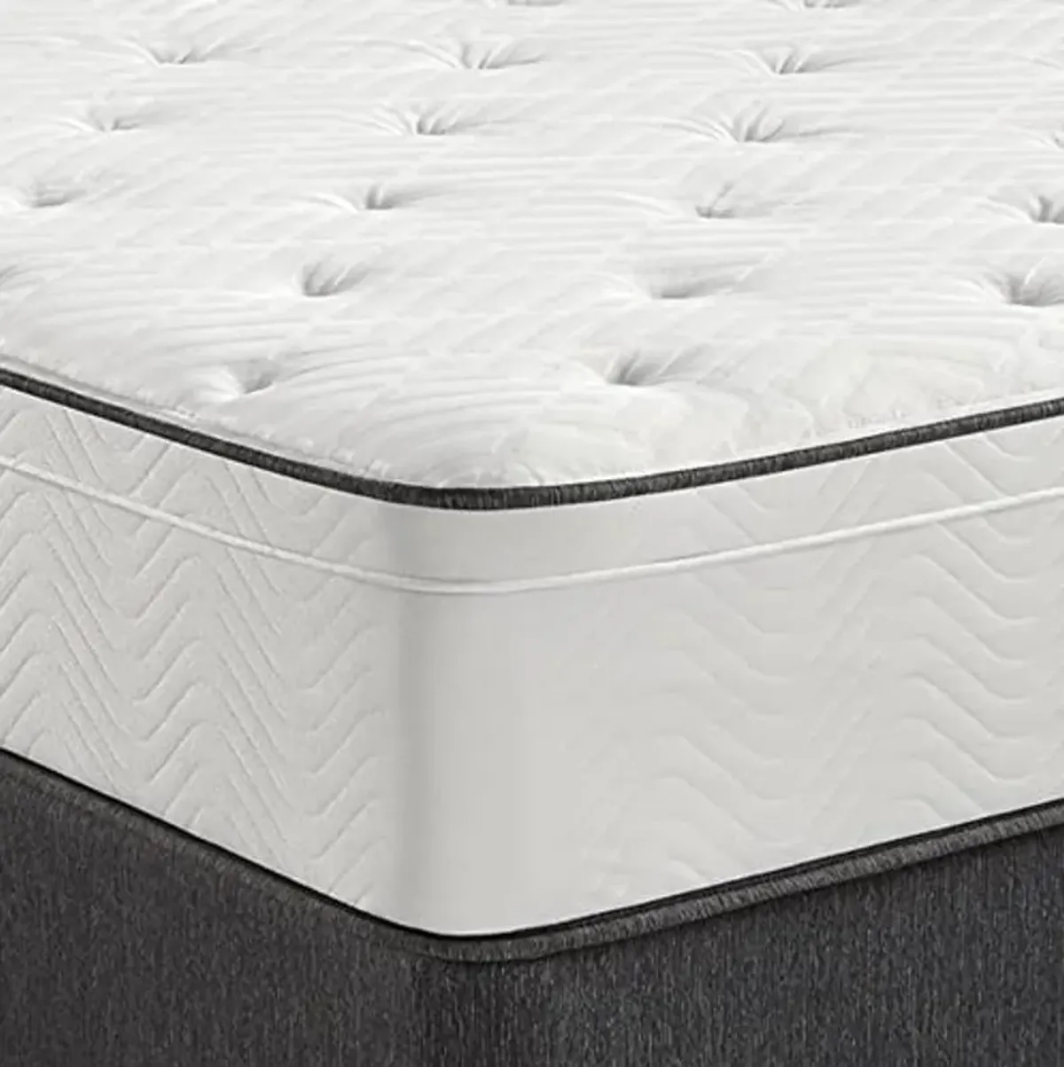 Simmons Dreamwell Collection, 11.5 Inch Alexandria Twin XL Size Traditional Mattress, Medium Feel, Euro Top, White, Gel Foam, Innerspring, Pressure Relief, Supportive, Cooling, CertiPUR-US Certified