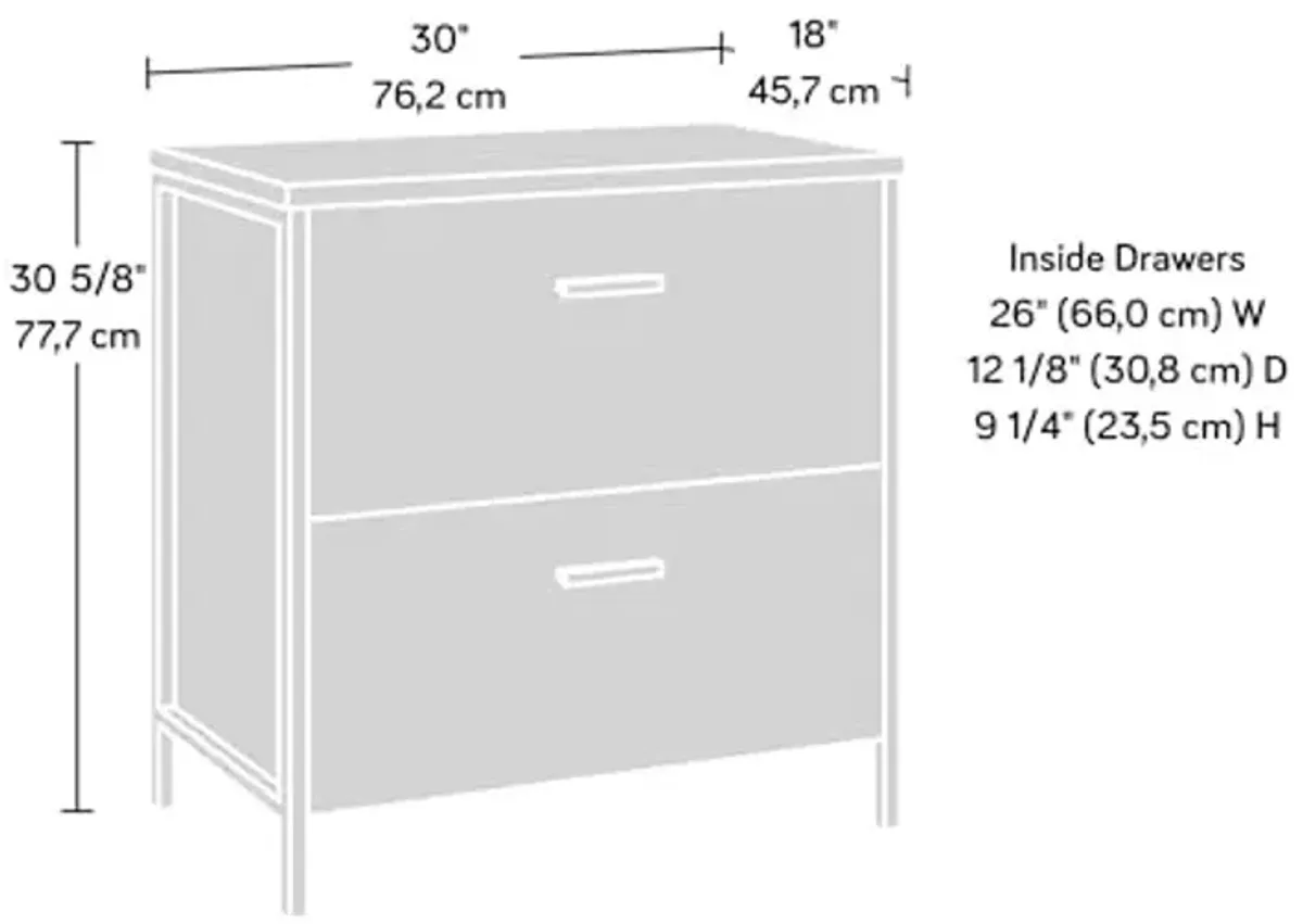 Sauder Market Commons Lateral File, Prime Oak Finish
