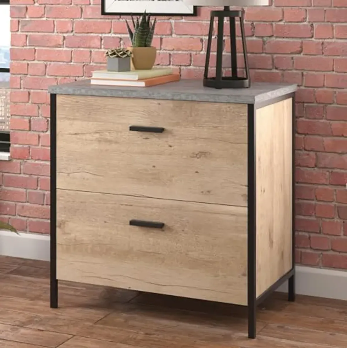 Sauder Market Commons Lateral File, Prime Oak Finish