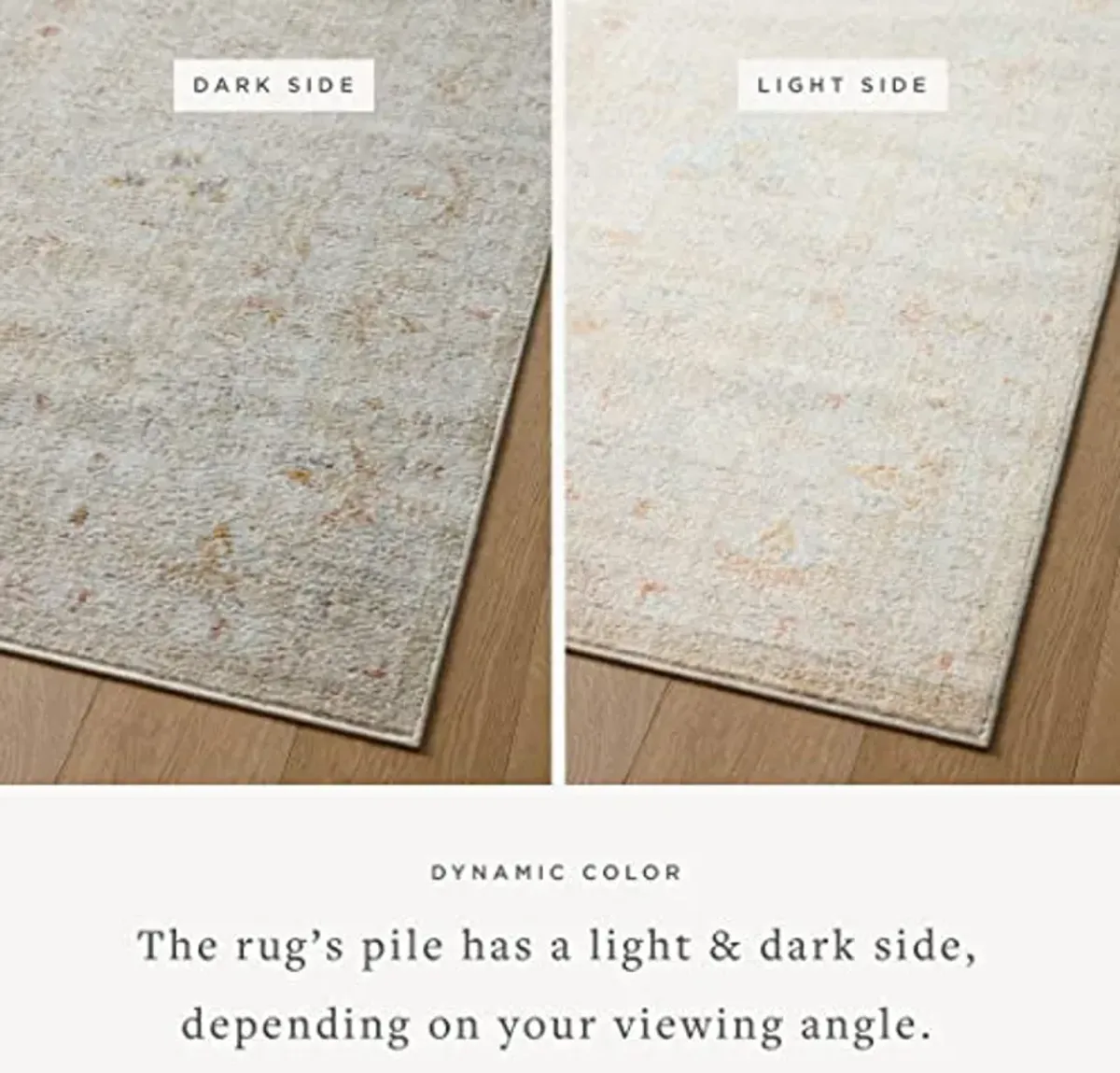 Loloi II Monroe Collection MON-05 Sand/Sunrise 6'-7" x 9'-3" Area Rug