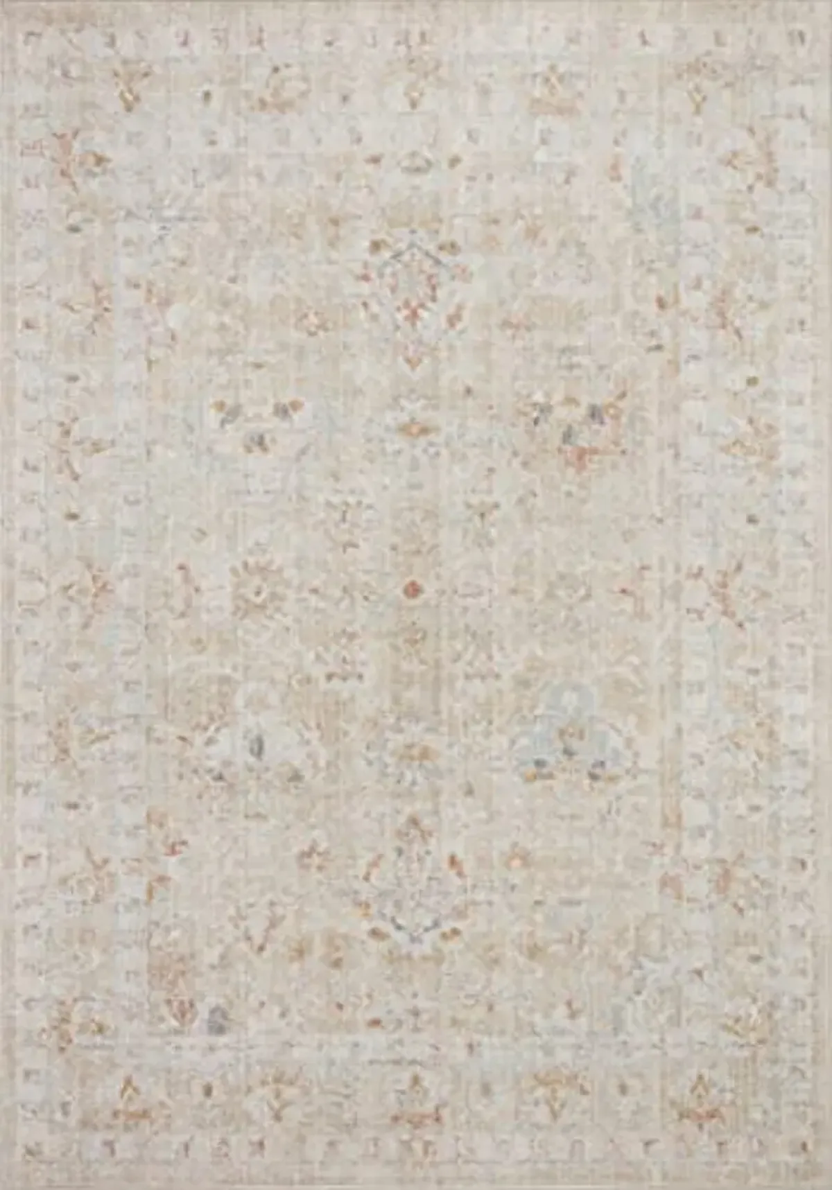 Loloi II Monroe Collection MON-05 Sand/Sunrise 6'-7" x 9'-3" Area Rug