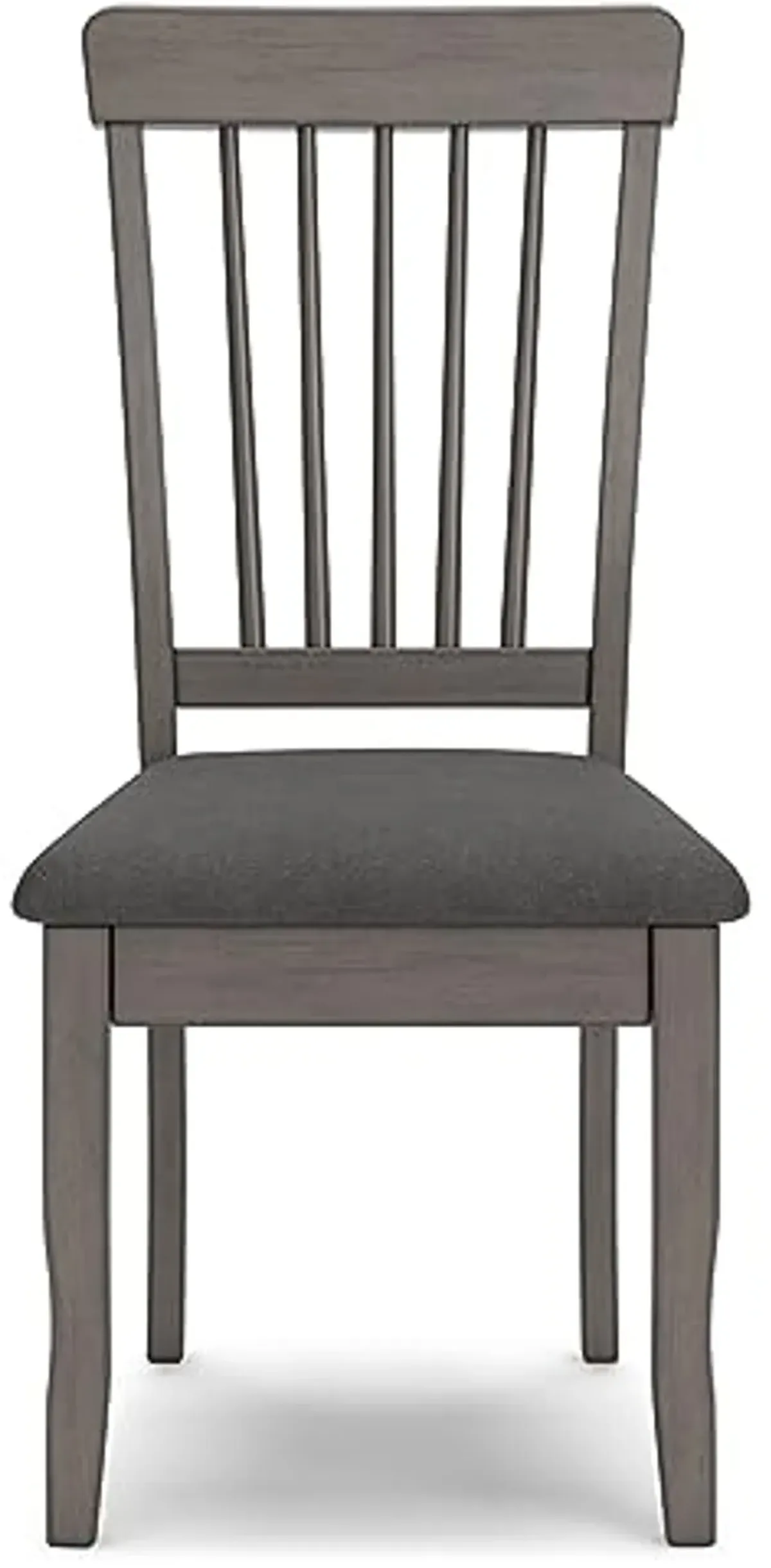 Signature Design by Ashley Shullden Casual Dining Room Side Chair with Spindle Back, 2 Count, Gray