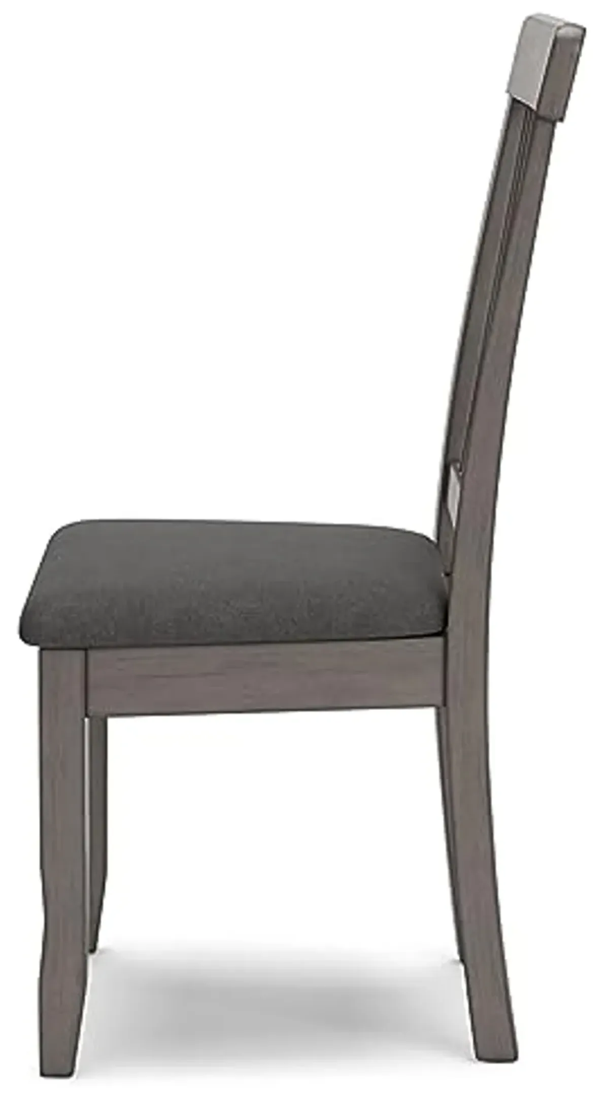 Signature Design by Ashley Shullden Casual Dining Room Side Chair with Spindle Back, 2 Count, Gray