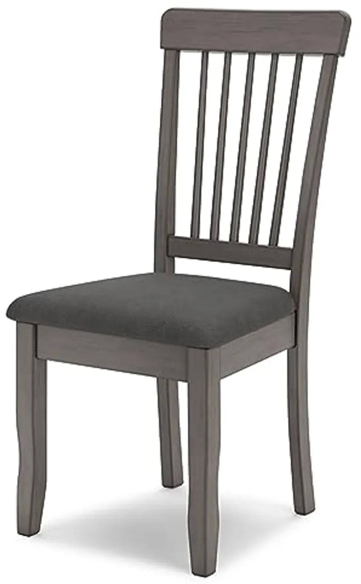 Signature Design by Ashley Shullden Casual Dining Room Side Chair with Spindle Back, 2 Count, Gray