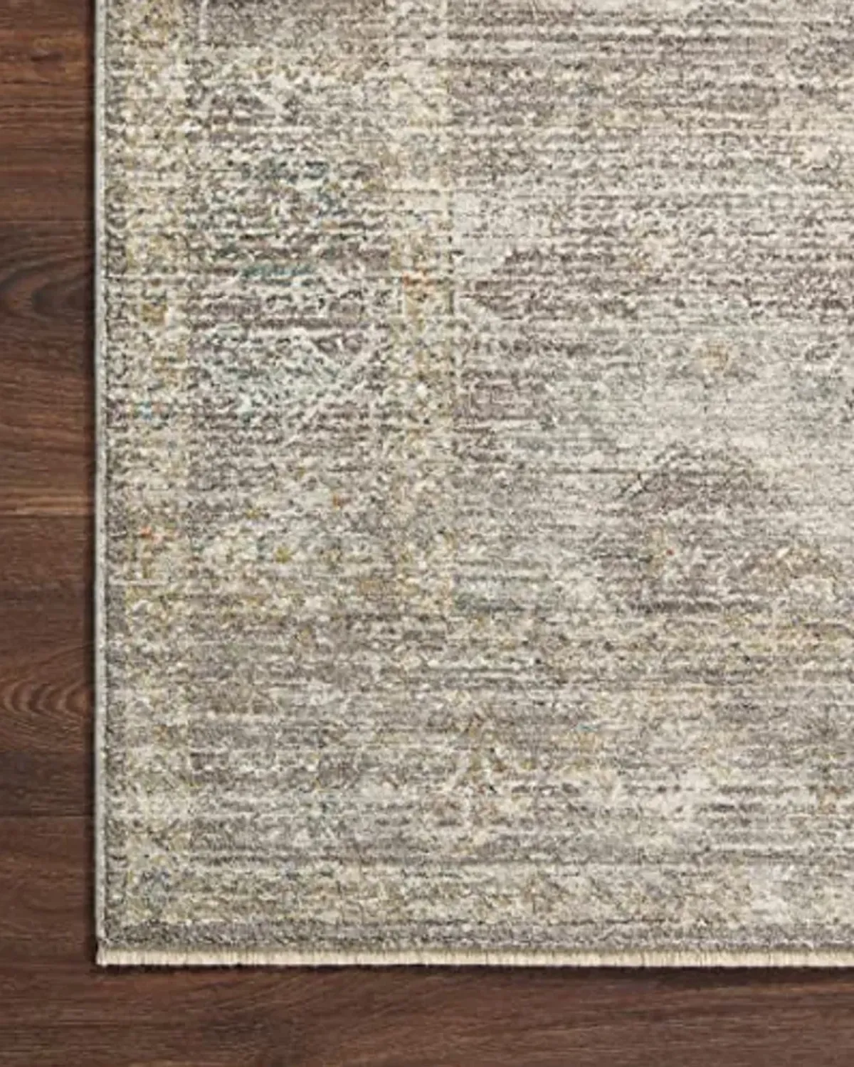 Loloi Magnolia Home by Joanna Gaines Millie Collection MIE-05 Stone/Natural 7'-10" x 10', .25" Pile Height, Area Rug