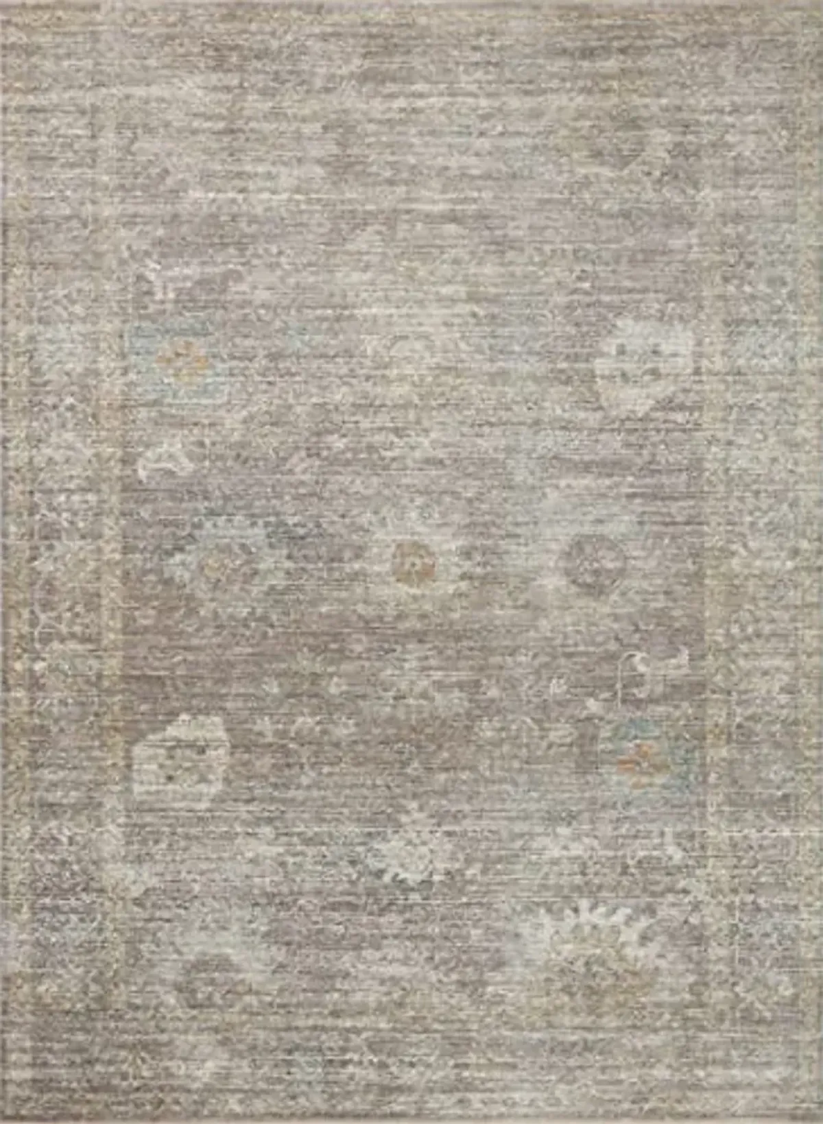 Loloi Magnolia Home by Joanna Gaines Millie Collection MIE-05 Stone/Natural 7'-10" x 10', .25" Pile Height, Area Rug