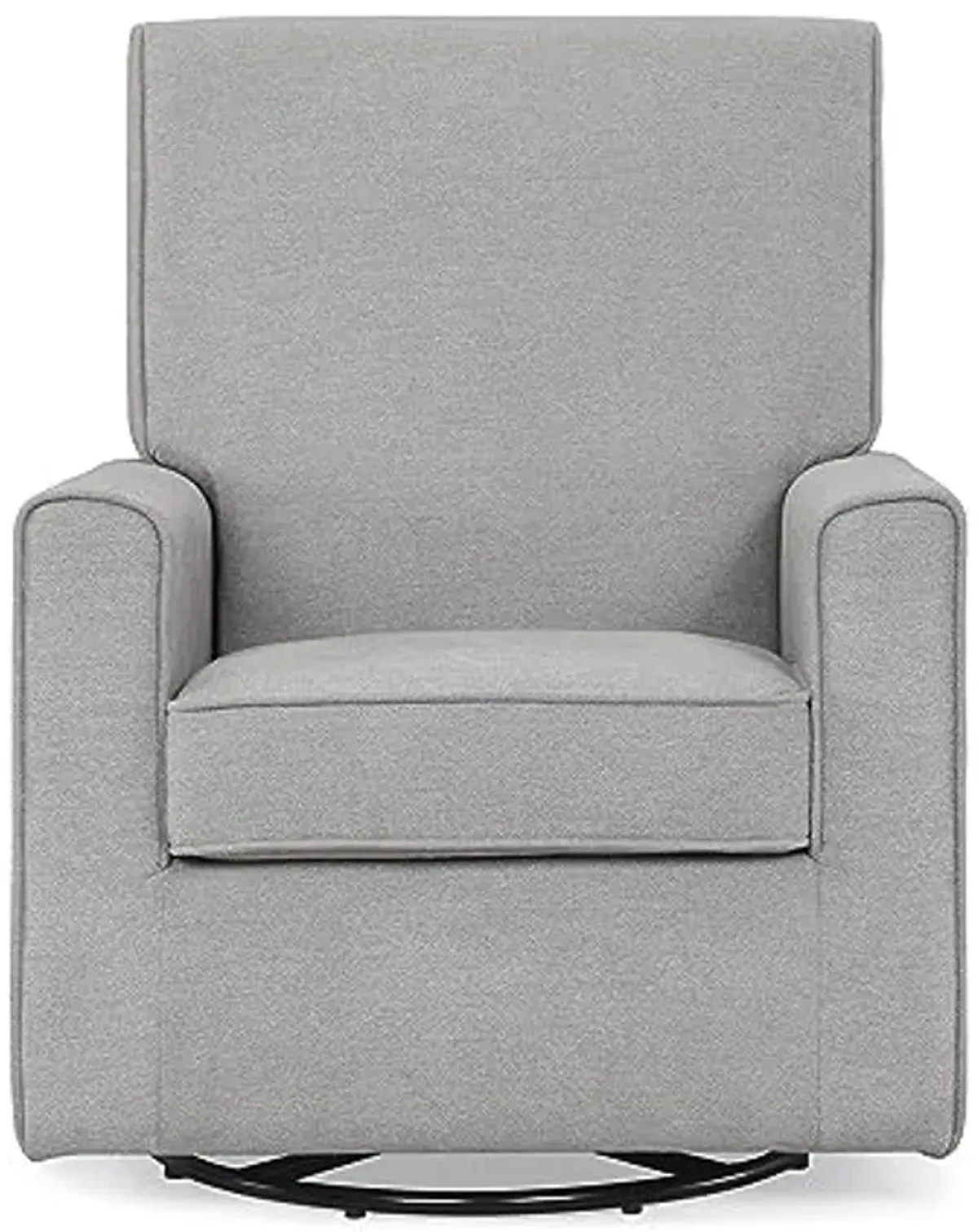 Delta Children Sophie Nursery Glider Swivel Chair with LiveSmart Performance Fabric Fabric, Nickel