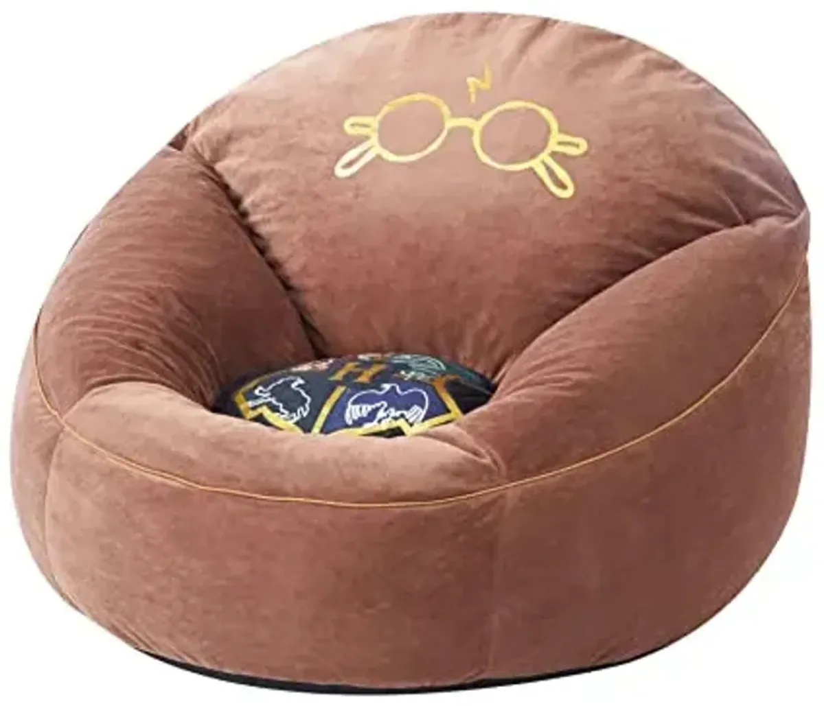 Idea Nuova, Inc. Harry Potter Hillside Plush Kids Bean Bag Chair, 25" Hx24 Wx24 D, Large