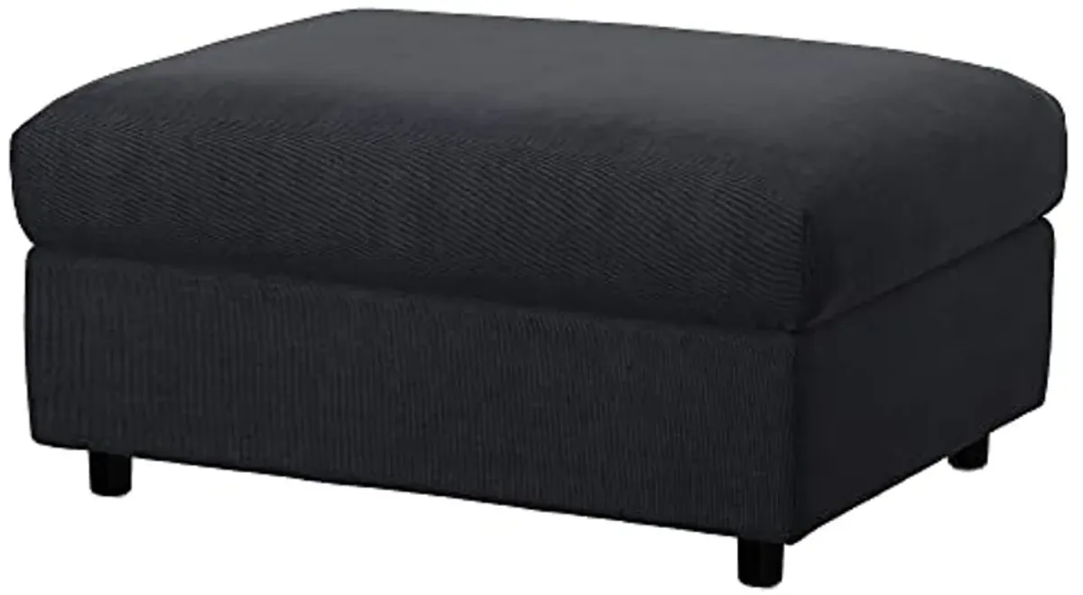 IKEA VIMLE Cover for Footstool with Storage, Saxemara Black-Blue