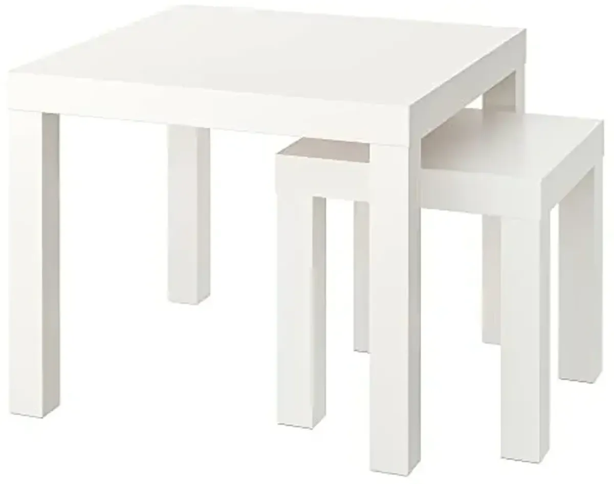 Ikea LACK nest of tables, set of 2, white