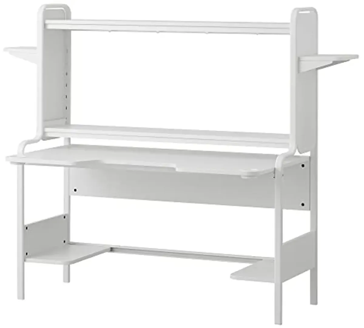 IKEA FREDDE Gaming Desk, 140/185x74x146 cm, White