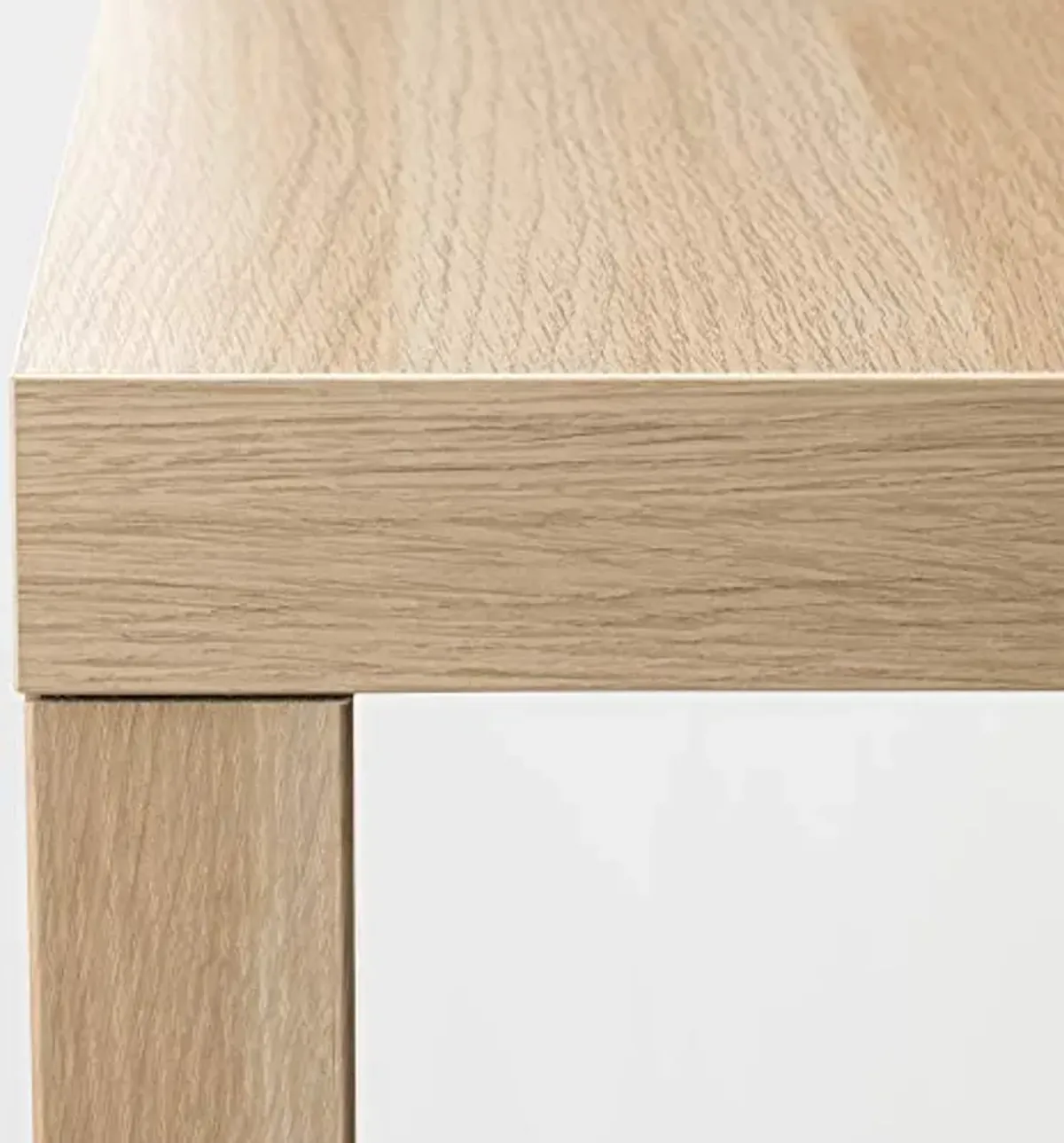 IKEA Lack Side Table, 55x55 cm, White Stained Oak Effect