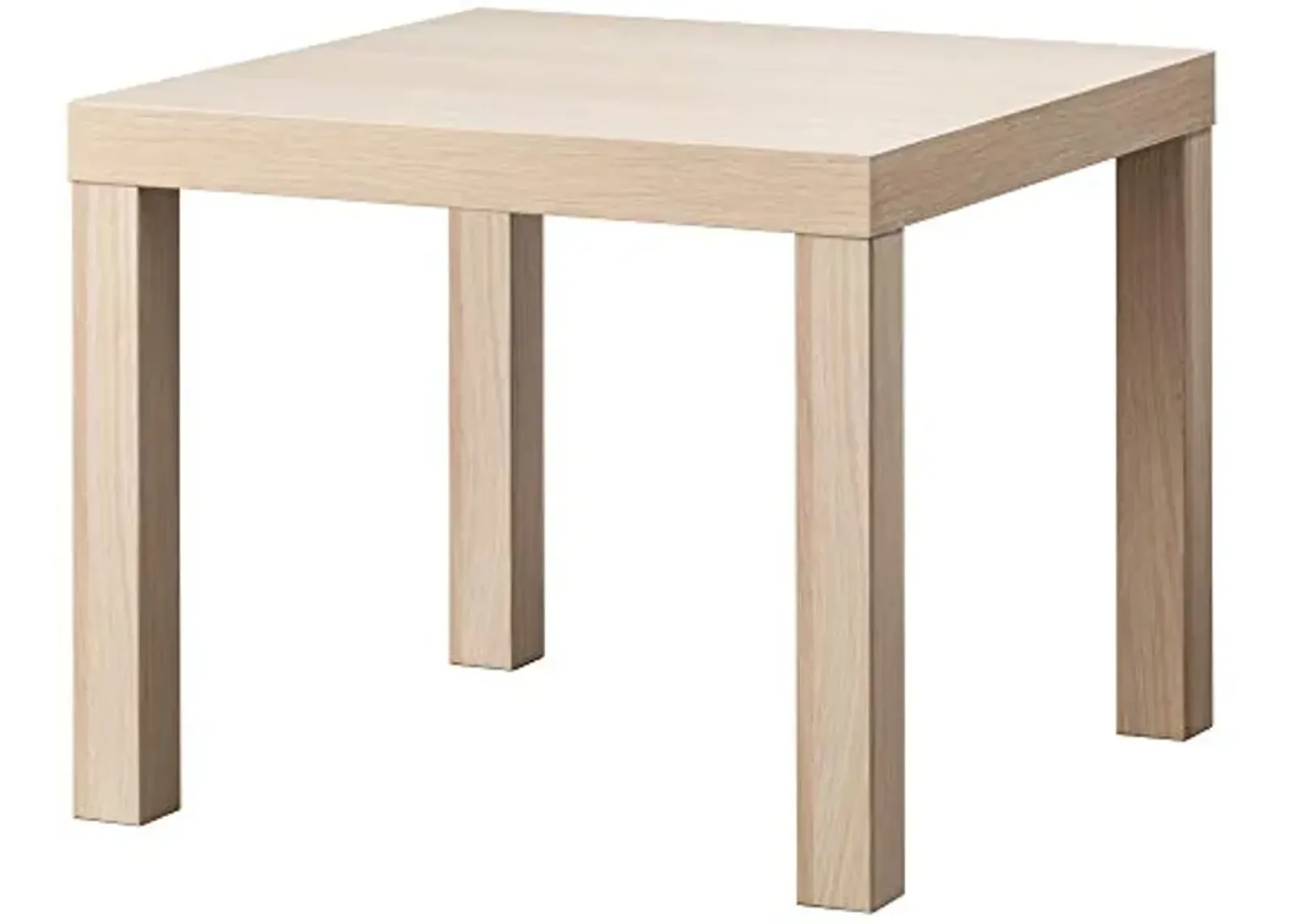 IKEA Lack Side Table, 55x55 cm, White Stained Oak Effect